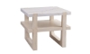 Picture of Newport White Gray Marble Top End Table