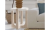 Picture of Newport White Gray Octagonal End Table