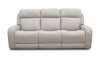 Picture of Maverick Dove Leather Power Media Sofa