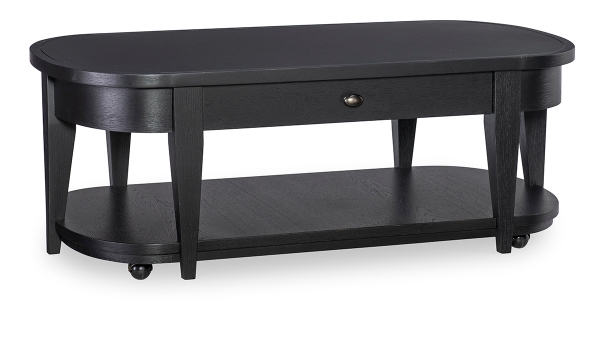 Picture of Trisha Todays Traditions Black Oval Cocktail Table