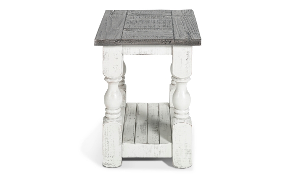Picture of Sage White Chairside Table