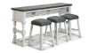 Picture of Sage White 4-Piece Sofa Bar Table Set