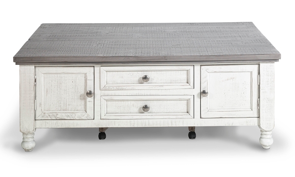 Picture of Sage White 4-Drawer Cocktail Table