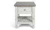 Picture of Sage White 1-Drawer End Table