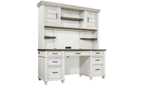 Picture of Caraway Credenza Desk with Hutch