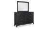 Picture of Trisha Todays Traditions Black 9-Drawer Dresser