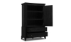 Picture of Trisha Todays Traditions Black 2-Door Highboy Drawer Chest