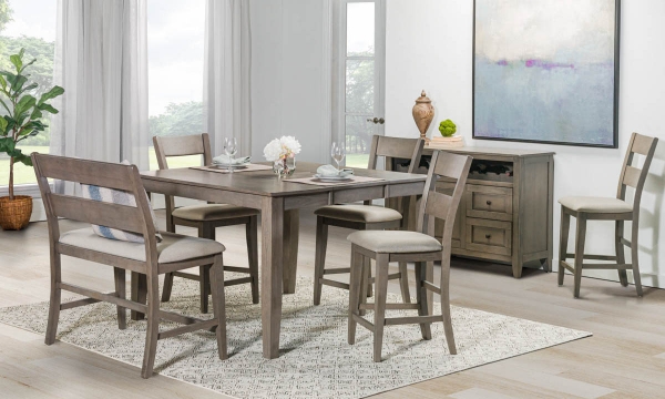 Picture of Davis Home Ohana Gray 5-Piece Counter Height Set