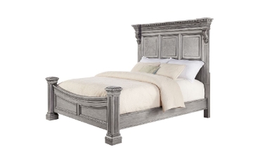 Picture of Carnegie Manor Platinum Mansion Queen Panel Bed