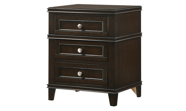 Picture of Waterpointe Cherry 3-Drawer Nightstand