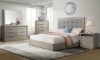 Picture of Perry Gray King Upholstered Panel Bed