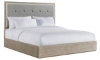 Picture of Perry Gray Upholstered Queen Panel Bed