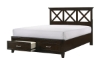 Picture of Waterpointe Cherry 3-Piece King Panel Storage Bedroom Set