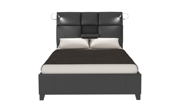Picture of Matrix Black King Upholstered Smart Bed