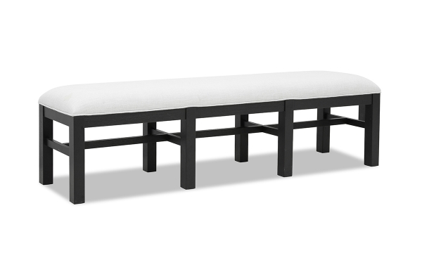 Picture of Trisha Todays Traditions White Upholstered Side Bench