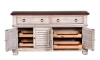 Picture of Belmont Antique Linen 4-Door Buffet