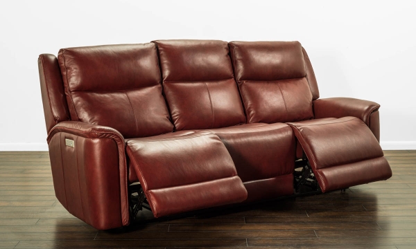 Picture of Rainier Fire Leather Power Sofa