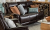 Picture of Rainier Mahogany Leather Power Sofa