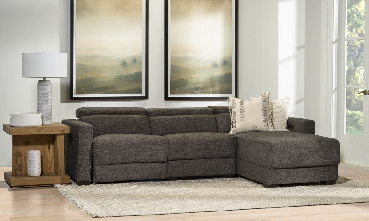 Zara Charcoal Dual Power Right Chofa | Haynes Furniture