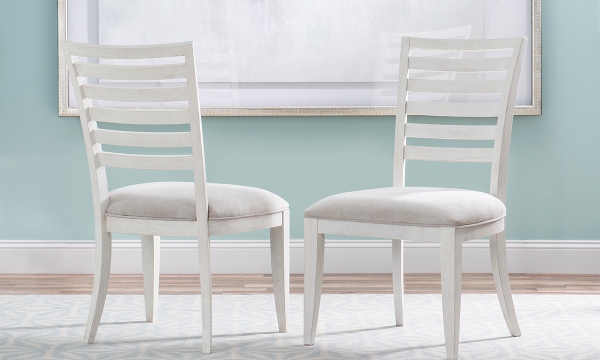 Picture of Edgewater Ivory Ladder Back Side Chair