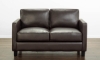 Picture of Cameron Brown Leather Loveseat