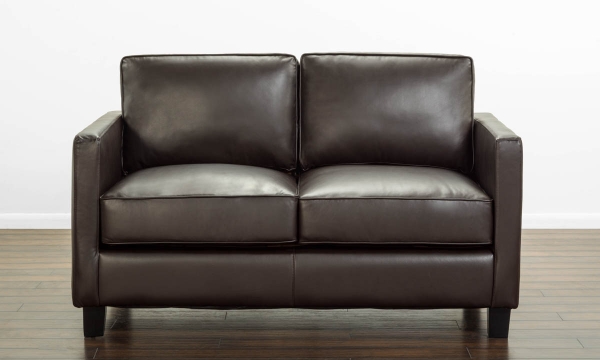 Picture of Cameron Brown Leather Loveseat