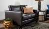 Picture of Cameron Brown Leather Loveseat