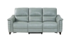 Picture of Malone Blue Leather Power Sofa