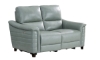 Picture of Malone Blue Leather Power Loveseat