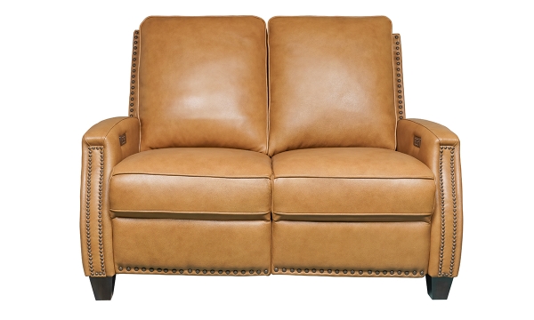 Picture of Lauren Brown Leather Power Loveseat