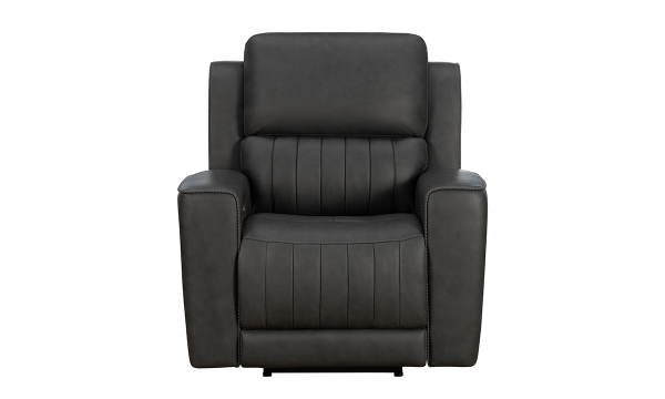 Picture of Pierce Gray Leather Power Recliner