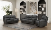 Picture of Pierce Gray Leather Power Loveseat