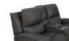 Picture of Pierce Gray Leather Power Loveseat
