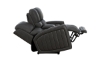 Picture of Pierce Gray Leather Power Loveseat