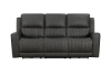 Picture of Pierce Gray Leather Power Sofa