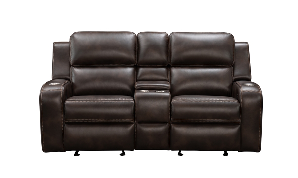 Picture of Banner Chocolate Glider Console Loveseat