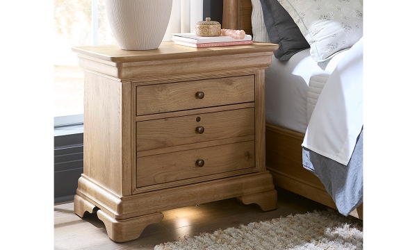 Picture of Chateau Phillipe Cognac 2-Drawer Locking Nightstand