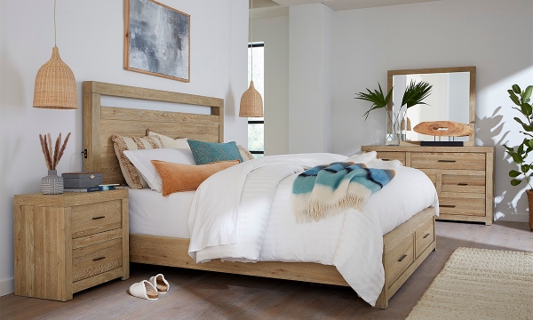 Picture of Modern Loft Khaki Storage Platform Bed