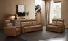 Picture of Cara Saddle Leather Triple Power Loveseat