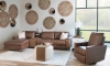 Picture of Solana Clay Leather 3-Piece Left Chaise Sectional