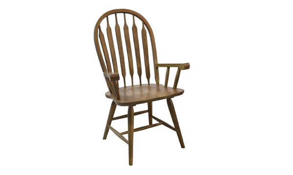 Picture of Colonial Chestnut Arrow Back Arm Chair