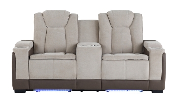 Picture of Lex Two-tone Reclining Loveseat