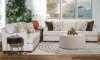 Picture of Victoria Greek Key Round Ottoman