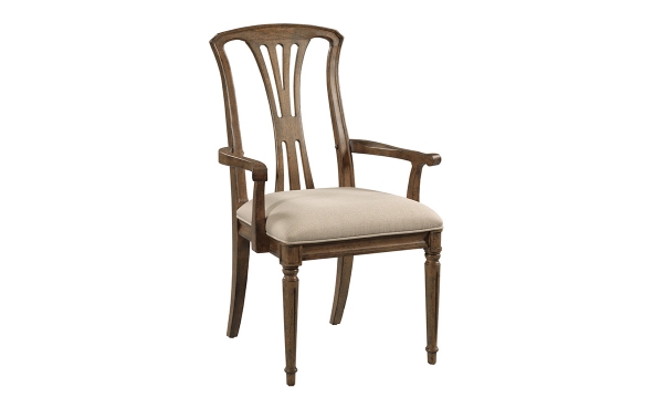 Picture of Fergesen Cinnamon Fret Arm Chair