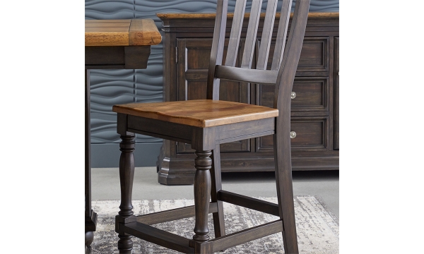 Picture of Grand Louie Two-tone Gathering Height Stool