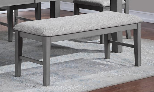 Picture of Kipa Gray Upholstered Dining Bench