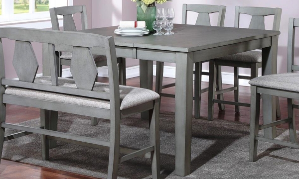 Picture of Kipa Gray Extendable Counter Height Dining Table