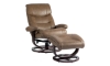 Picture of Dawson Brown Leather Recliner and Ottoman