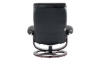 Picture of Dawson Black Leather Recliner and Ottoman
