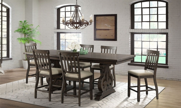 Picture of Stone Coffee 7-Piece Counter Height Dining Set